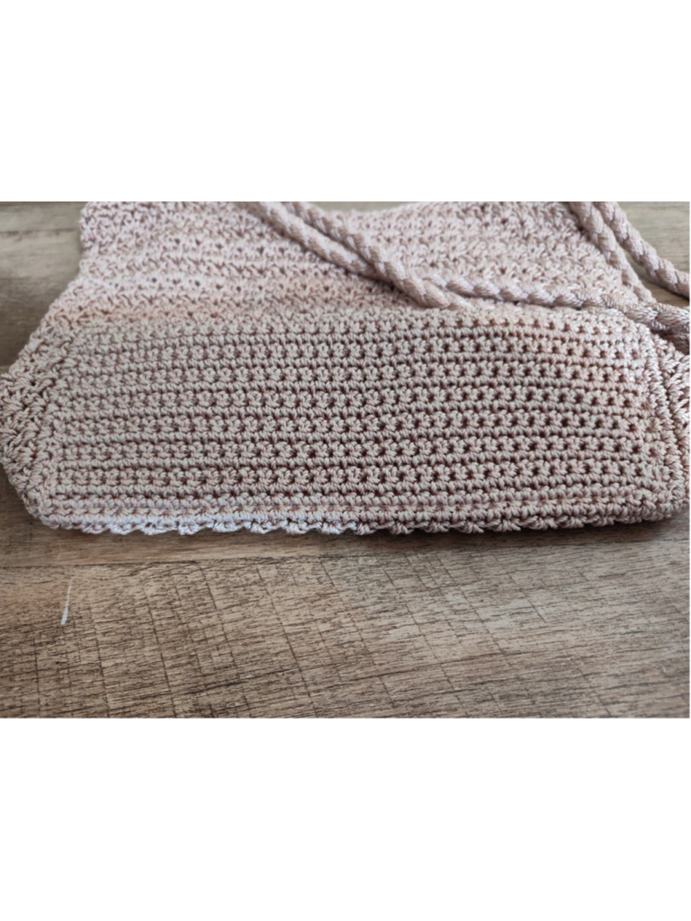 Women's The Sak Crochet Shoulder Bag One Size Pink Brown - Picture 8 of 13